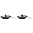 thumbnail image 1 of Sink Drain Plug Chain Ecohintz Rubber Drain Plug with 10Cm Chain - 42Mm/50Mm Kitchen & Bathroom Sink Stopper, Stainless Steel Secure Attachment, No-Loss Design, Kitchen Stopper with Chain, B*2, 1 of 5