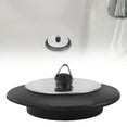 thumbnail image 1 of Sink Drain Plug Chain Ecohintz Rubber Drain Plug with Not Chain - Kitchen & Bathroom Sink Stopper, Stainless Steel Secure Attachment, No-Loss Design, Kitchen Stopper with Chain, 1 of 9