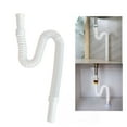 thumbnail image 1 of Sink Drain Plumbing Flexible Sink Drain Pipe Plastic for Head U/S Trap Tubing, 1 of 8