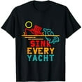 thumbnail image 1 of Sink Every Yacht Orca Whale Funny Apparel T-Shirt, 1 of 5