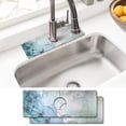 thumbnail image 1 of Sink Faucet Absorbing Mat, 2 Pack Drying Mat Around Faucet Sink Splash Guard Behind Faucet Sinkmat For Kitchen Bathroom Island Rv 15 * 5.5 Inch (38 * 14 cm), 1 of 6