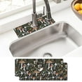 thumbnail image 1 of Sink Faucet Absorbing Mat, 2 Pack Drying Mat Around Faucet Sink Splash Guard Behind Faucet Sinkmat For Kitchen Bathroom Island Rv 15 * 5.5 Inch (38 * 14 cm), 1 of 6