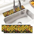 thumbnail image 1 of Sink Faucet Absorbing Mat, 2 Pack Drying Mat Around Faucet Sink Splash Guard Behind Faucet Sinkmat For Kitchen Bathroom Island Rv 15 * 5.5 Inch (60 * 14 cm), 1 of 6