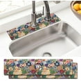 thumbnail image 1 of Sink Faucet Absorbing Mat, 2 Pack Drying Mat Around Faucet Sink Splash Guard Behind Faucet Sinkmat For Kitchen Bathroom Island Rv 15 * 5.5 Inch (60 * 14 cm), 1 of 6