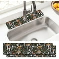 thumbnail image 1 of Sink Faucet Absorbing Mat, 2 Pack Drying Mat Around Faucet Sink Splash Guard Behind Faucet Sinkmat For Kitchen Bathroom Island Rv 15 * 5.5 Inch (60 * 14 cm), 1 of 6