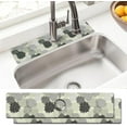 thumbnail image 1 of Sink Faucet Absorbing Mat, 2 Pack Drying Mat Around Faucet Sink Splash Guard Behind Faucet Sinkmat For Kitchen Bathroom Island Rv 15 * 5.5 Inch (60 * 14 cm), 1 of 6