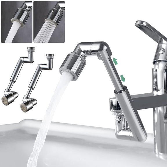 Sink Faucet Aerator Extension Swivel Extender 2 Pack, 2 Sprayer Modes Rotatable Tap Attachment