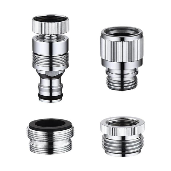 Sink Faucet to Garden Hose Adapter,2025 New Sink Faucet Quick Connector,Swivel Faucet Adapter Kit,Faucet Adapter for Sink Connection Shower Hose/Garden Hose/Portable Washing Machine,Pet Bathing