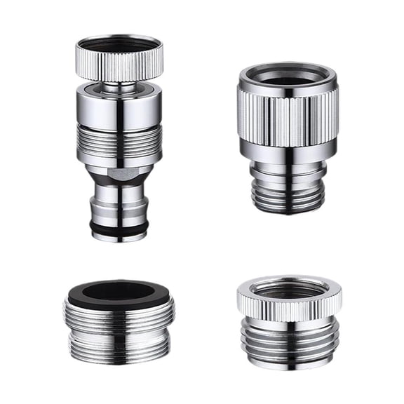 Sink Faucet to Garden Hose Adapter,2025 New Sink Faucet Quick Connector,Swivel Faucet Adapter Kit,Faucet Adapter for Sink Connection Shower Hose/Garden Hose/Portable Washing Machine,Pet Bathing