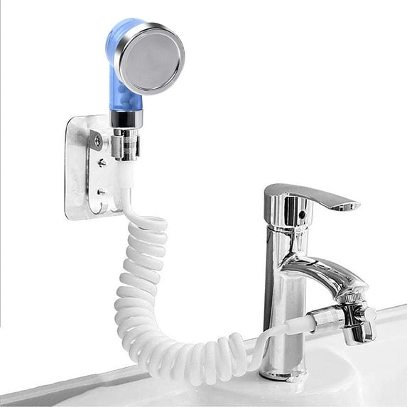 Sink Faucet Hose Sprayer ABCISI Hair Washing Hand Shower Spray Faucet Attachment with Hose for Indoor Outdoor Kitchen Bathroom Tool Rinser