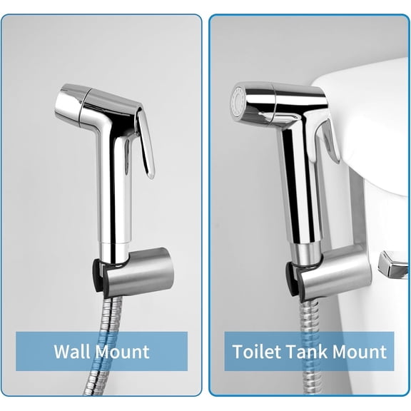 Sink Faucet Hose Sprayer Attachment with 10 Adapters - Dual Function Handheld Bidet, Rinser & Shower Head - for Feminine Hygiene, Baby Diaper Cleaning & Pet Bathing