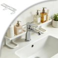 thumbnail image 1 of Over Sink Faucet Storage Rack, No Drill Free Standing Faucet Organizer Shelf with Drainage Design, Space Saving Countertop Storage for Kitchen and Bathroom, 1 of 5