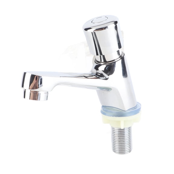Sink Faucet, Time Delay Function Water Saving Time Delay Basin Sink Tap Faucet Basin Faucet, Anti-rust And Corrosion- Chrome Plated For Home