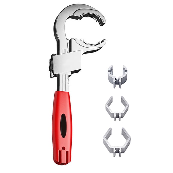 Sink Faucet Wrench Plumbing Repair Tool Handle Double Head Wrench Spanner Tool Installer Wrench Set for Bathroom