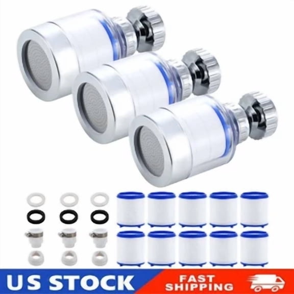 Sink Filter Water Faucet, Universal 360  Rotating Bathroom Faucet Water Filter