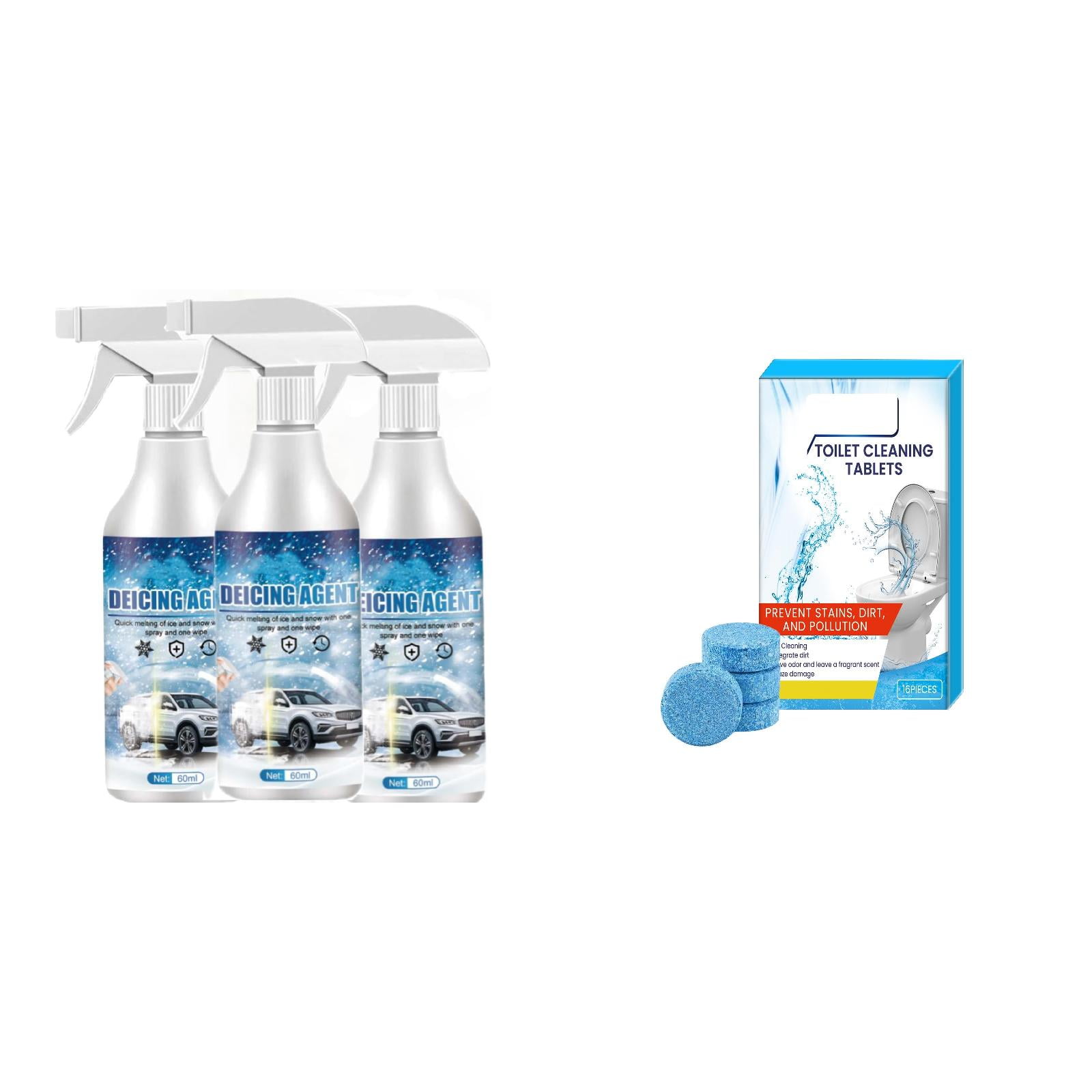 Sink Floor Detergent Machine AntiMildew Deicer Spray For Car Windshield Ice Remover Melting