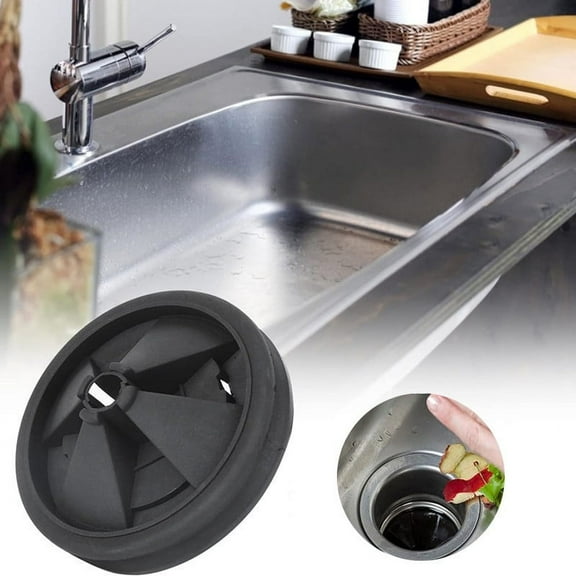 Sink Guard Food Waste Disposer Ring Soft Rubber Splash Guard for Kitchen Sink - 3/8 Inch Disposal Stopper Replacement - Noise Reducing Drain Cover Accessories - 2 Pack