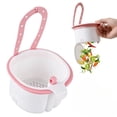 thumbnail image 1 of Sink Hanging Strainer Basket with Openable Bottom Cover, Kitchen Food Waste Collector for Sink Garbage Filter, Quick Draining Colander for Cooking and Food Prep (Green), 1 of 6