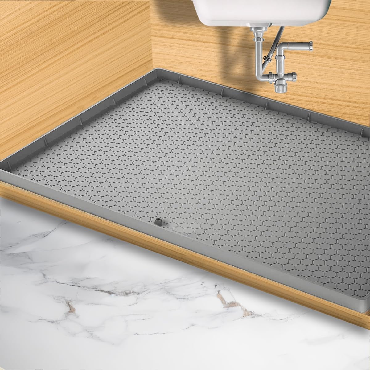 under Sink Mat, 31" x 22'' Silicone under Sink Mat for Kitchen