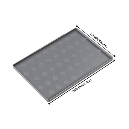 Under Sink Mat 34" X 22"or 17" X 12.6"Under Kitchen Sink Mat Waterproof, Silicone Under Sink Mat For Shelf Liner Organizer, Cabinet Sink Protector Drip Tray For Bottom Kitchen, Bathroom