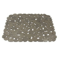 Sink Mat, Adjustable PVC Pebble Sink Protector for Stainless Steel or Porcelain Sink, Dish Drying Mat for Bathroom Kitchen Sink Countertop, 15.8 x 12 inch