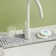 thumbnail image 1 of Silicone Sink Splash Guard, Faucet Water Diverter Pad, Sloped Dish Drying Mat & Sink Organizer for Kitchen, 1 of 5