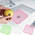thumbnail image 1 of Sink Mat - Plastic Flexible Non-slip Drainage Board for Kitchen Countertop Protection and Utensil Safety, 10.2 x 10.2 in, (Green), JASKFLY, 1 of 8