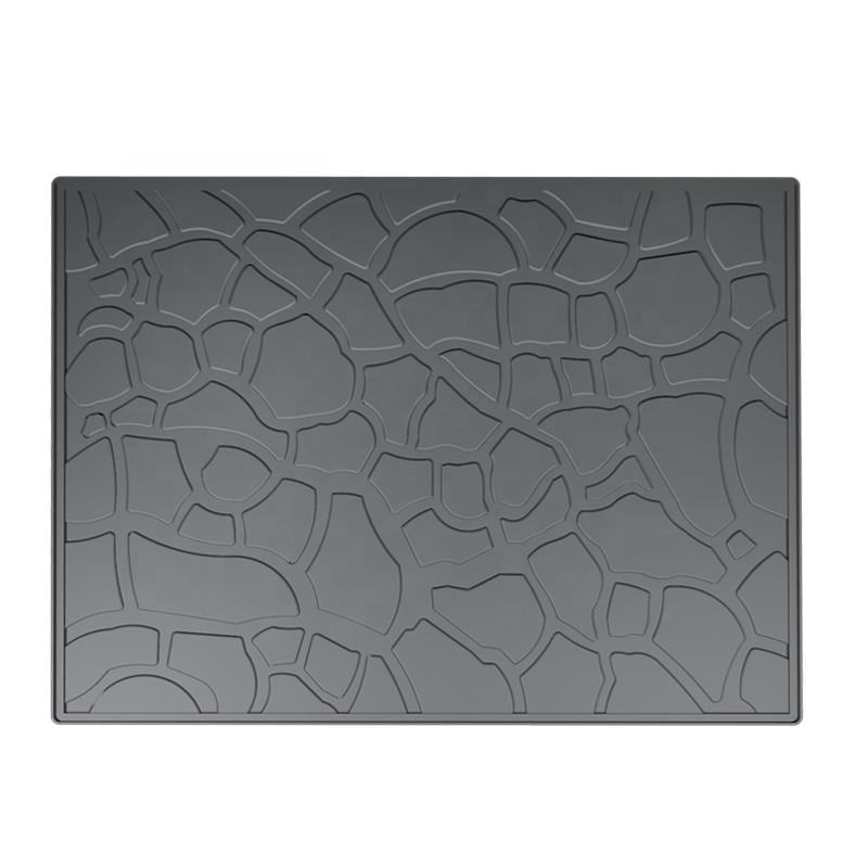 Under Sink Mats for Kitchen Cabinets and Bathroom Sinks 34" x 22" Flexible Silicone Under Sink Liner with Drain Hole Thick Rubber Mat that Protects Cabinet from Sink Leak with bonus Faucet Drip Mat