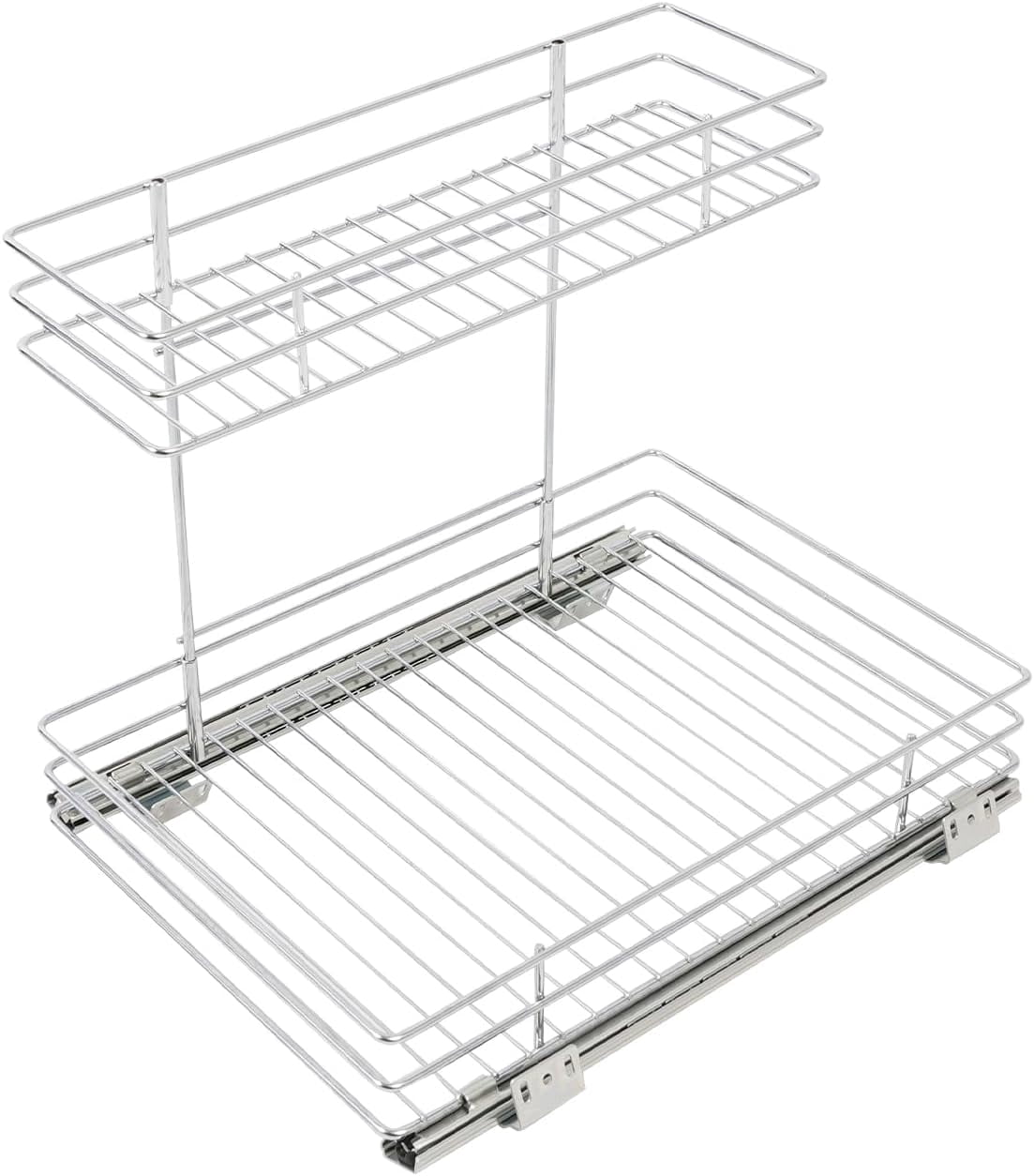 Under Sink Organizer, 2-Tier Under Sink Organizer Pull Out Cabinet with ...