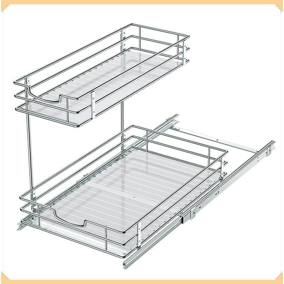 Auledio Under Sink Storage in Kitchen-Chrome