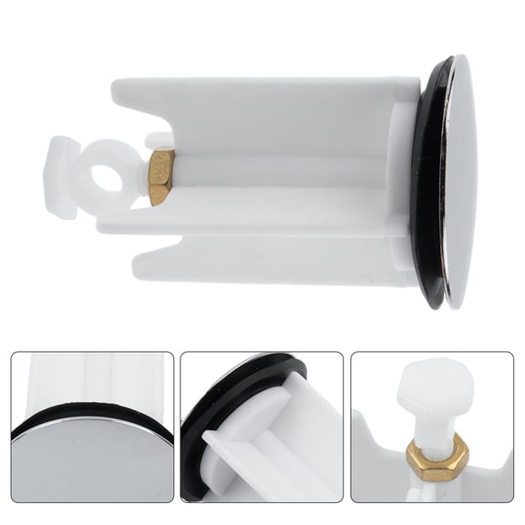 Sink Plug Bathroom 40Mm Pop-Up Plug Replacement Drain Plug Stopper Manual Lift Drain Plugs Bathroom Spare Accessories Smile Home
