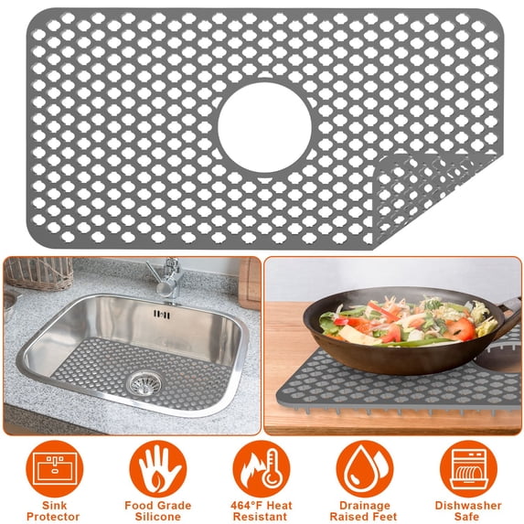 Sink Protector Mat, iMounTEK Kitchen Sink Mat for Stainless Steel/Ceramic Sink, Protectors for Bottom of Kitchen Sink, 12.87x24.68 inches