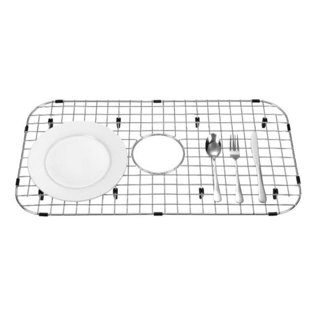 Sink Protector Stainless Steel Kitchen Sink Hole Center Bottom Grid ...