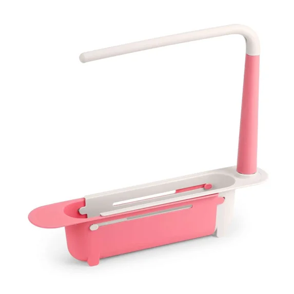 Sink Rack Telescopic Holder Expandable Storage Drain Kitchen Shelf Sponge Basket