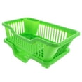 thumbnail image 1 of Sink Set Dish Rack Drainer Plastic Dish Drying Rack, Sink Set Dish Rack, Drainer with Attached Drainboard Utensil Cup Holders for Home Kitchen Counter Top Organizers, 1 of 3