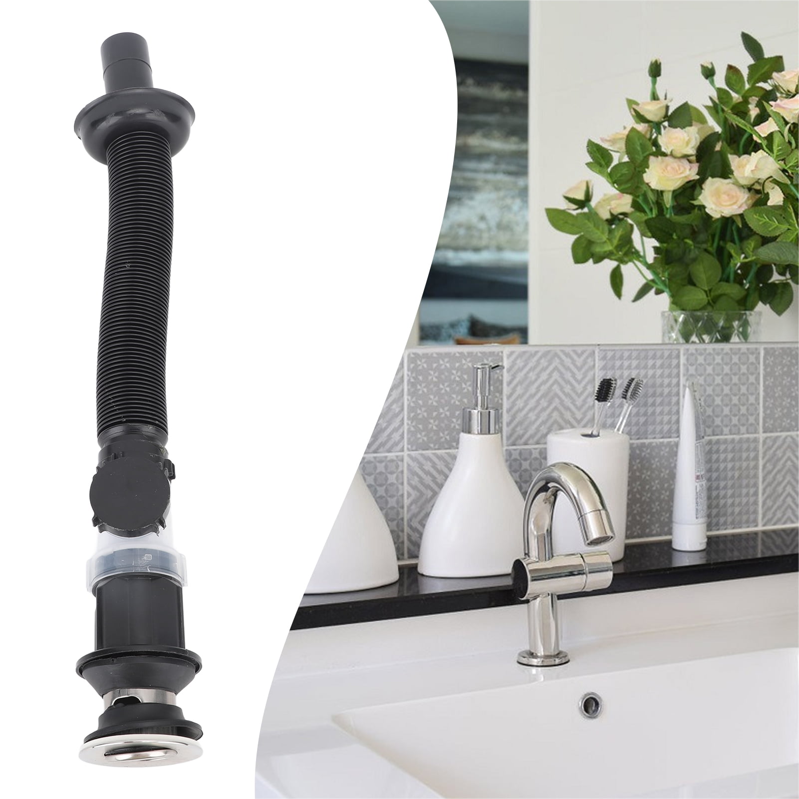 Sink Sewer Pipe, Prevent Backflow Sink Pipe Rust Proof For