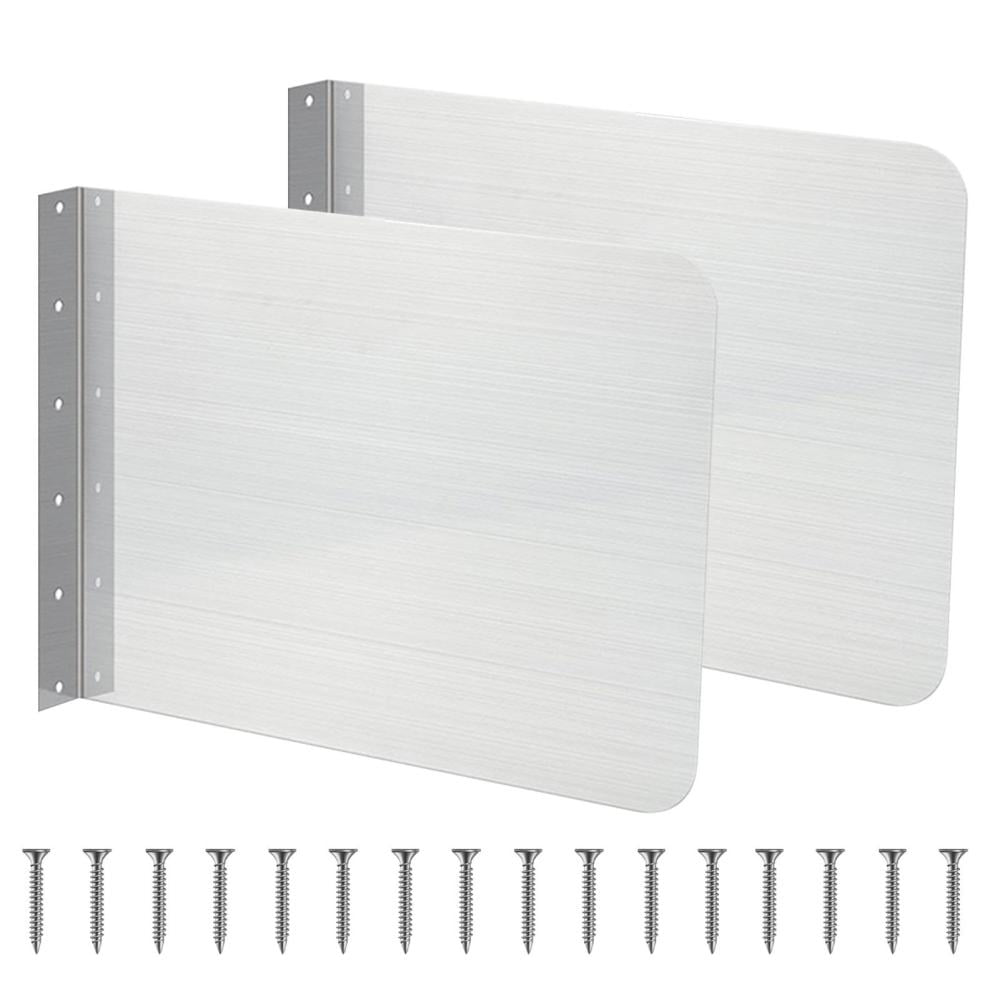 Sink Splash Guard 2 Pcs Stainless Steel Stove Splash Guard Wall