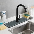 thumbnail image 1 of Sink Splash Guard Mat, Faucet Drip Catcher, Water Absorbent PVC Counter Protector for Kitchen Bathroom Sink, 1 Count, 1 of 6