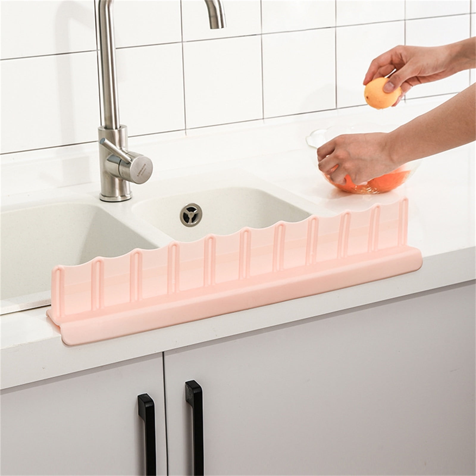 Sink Splash Guard Silicone Water Guard for Kitchen Sink Bathtub Splash ...