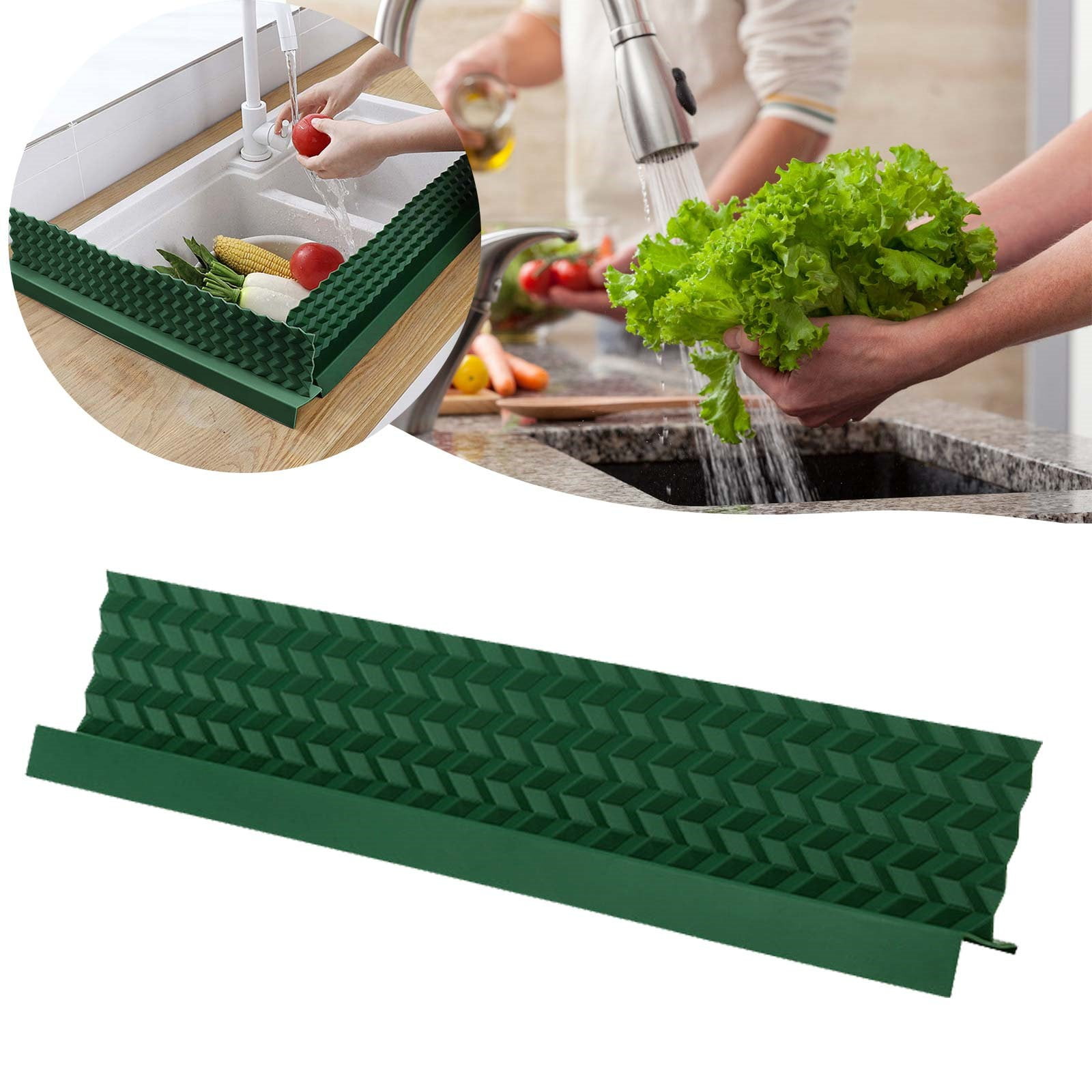 Sink Splash Guard Silicone Water Splash Guard For Sink Strong Suction