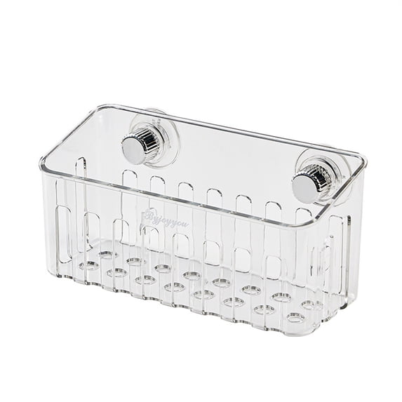 Sink Sponge Holder,ABS Clear Suction Cup Sink Caddy Organizer for Kitchen Countertop Sponge, Soap, Dish Brush, Scrubber, Sinks Caddy