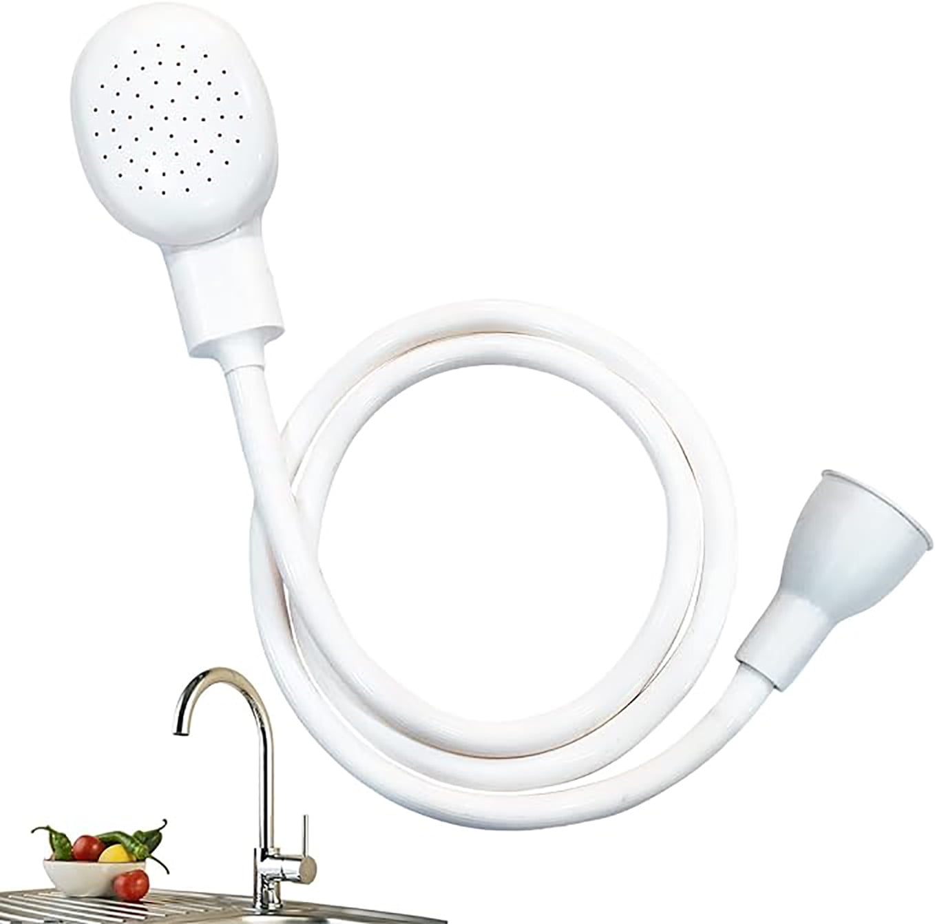 Sink Spray Rubber Hose, Dog Shower Attachment, Portable Sink Hose