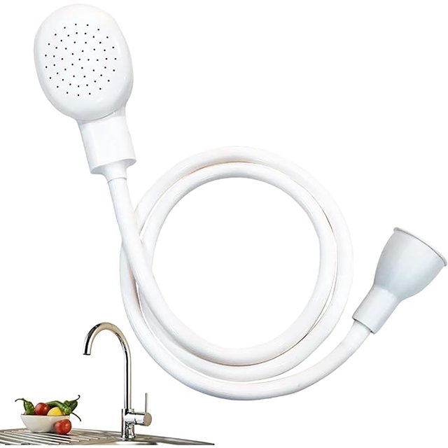 Sink Spray Rubber Hose, Dog Shower Attachment, Portable Sink Hose