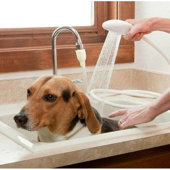 Sink Spray Rubber Hose, Sink Hose Attachment for Faucet Portable Sink Hose Faucet Sprayer, Shampoo Sprayer for Dog, Pets, Bathing Baby, Washing Hair, Rinsing Vegetables