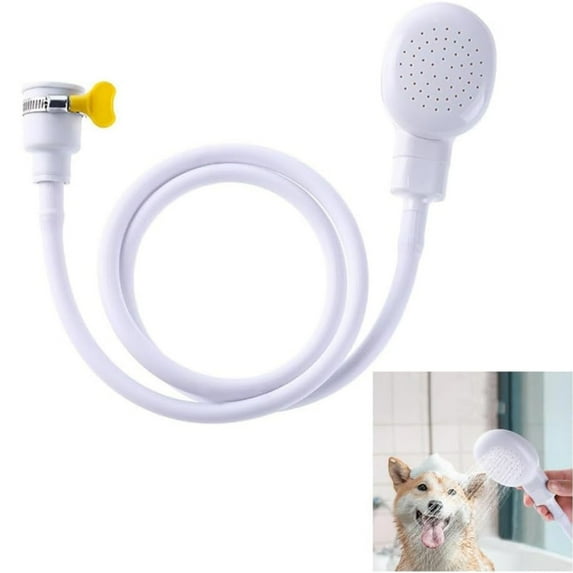 Sink Spray Rubber Hose, Sink Hose Attachment for Faucet Portable Sink Hose Faucet Sprayer, Shampoo Sprayer Hose for Dog, Pets, Washing Hair, Rinsing Vegetables, 51.18 Inches