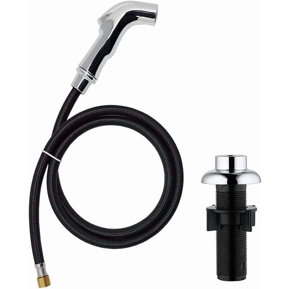 Sink Sprayer Replacement, Kitchen Sink Spray Head, Side Sprayer with Hose and Holder,Kitchen Sink Side Sprayer,Sink Sprayer Chrome