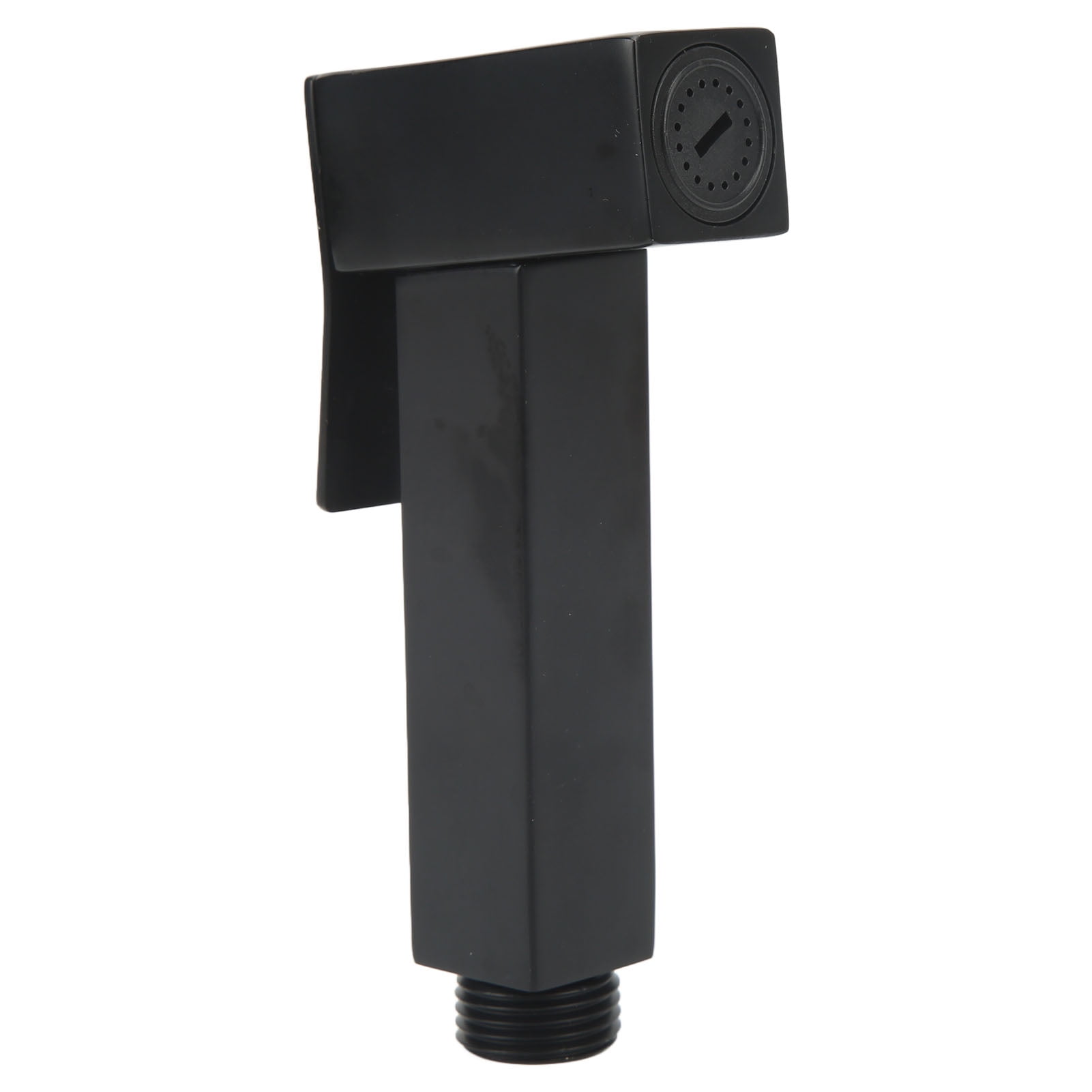 Sink Sprayer Stainless Steel Squared Electroplated Black Large Flow