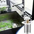 thumbnail image 1 of Sink Stopper Hair Catcher - Removable Stainless Steel Filter Basket, Drain Plug Replacement, Bathroom Basin Strainer, Clog Prevention Organizer, 1 of 8