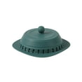 thumbnail image 1 of Sink Strainer 2-in-1 Press to Seal Deodorant Drain Stopper Food Grade Silicone Drain Hair Catcher Odor Stopper for Bathroom Sink & Kitchen Sink Green 6.5 Inch, 1 of 2
