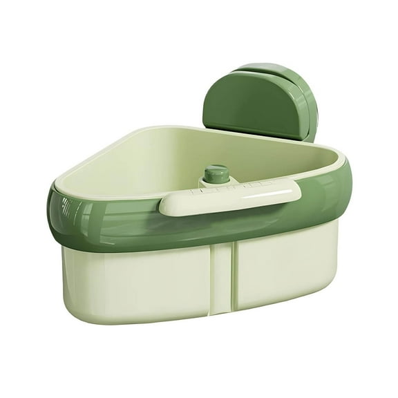 Sink Strainer Basket,2025 New Upgraded Suction Cup Press Sink Drainer Basket,Automatic Dumping Sink Strainer Basket,Faucet Sponge Storage Rack,Corner Sink Catcher for Food Waste,5.9x4.1 inch